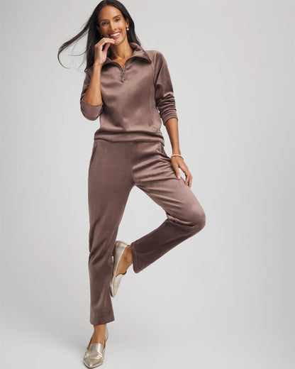 Chico's Zenergy® Velour Tapered Ankle Pants