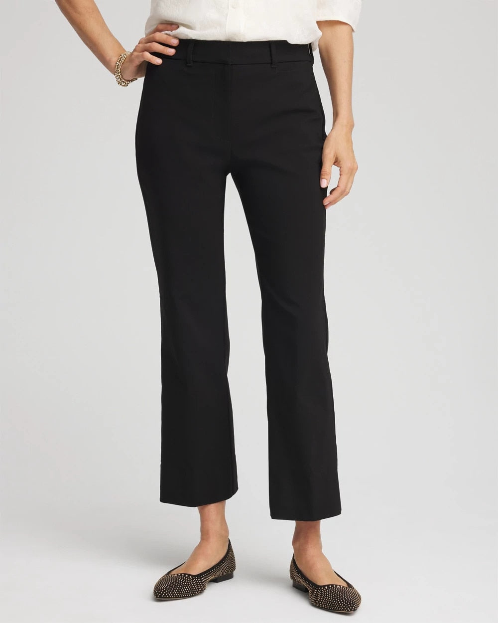 Chico's Emme Cropped Flared Pants