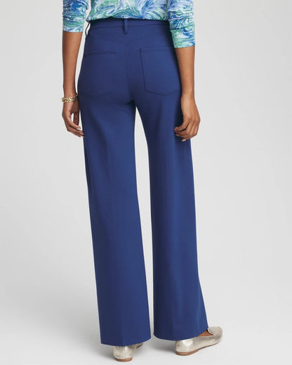 Chico's Five-Pocket Wide-Leg Ponte Pants