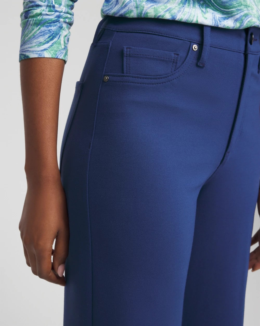 Chico's Five-Pocket Wide-Leg Ponte Pants