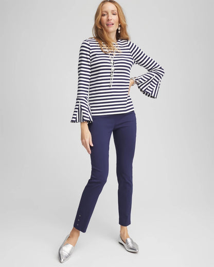 Chico's Brigitte™ Pull-On Slim Rivet Ankle Pants