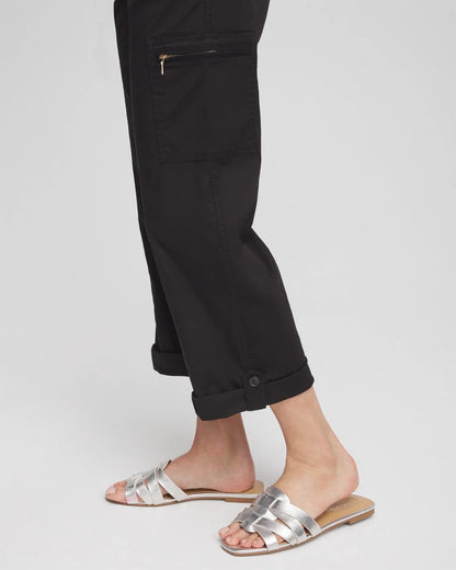 Chico's Poplin Cropped Pants