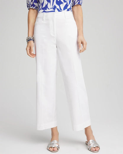 Chico's Lightweight Relaxed Straight Cropped Pants