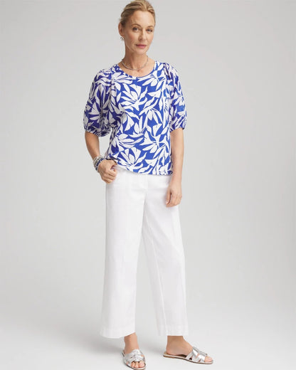 Chico's Lightweight Relaxed Straight Cropped Pants