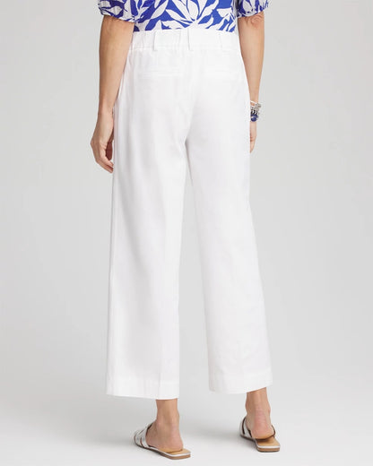 Chico's Lightweight Relaxed Straight Cropped Pants