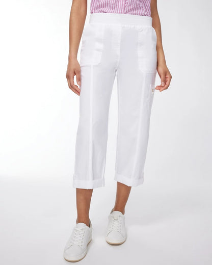 Chico's Poplin Cropped Pants
