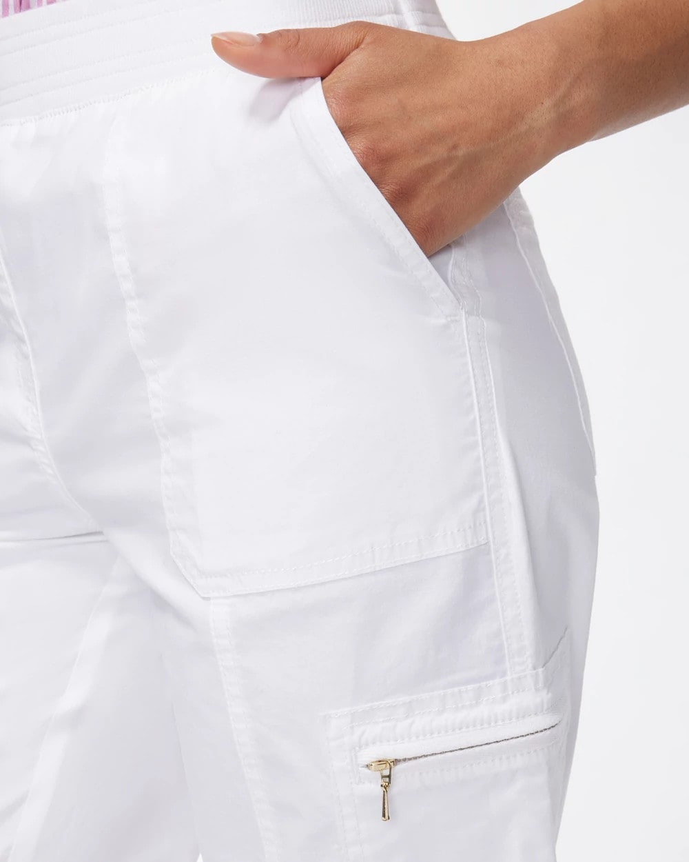 Chico's Poplin Cropped Pants