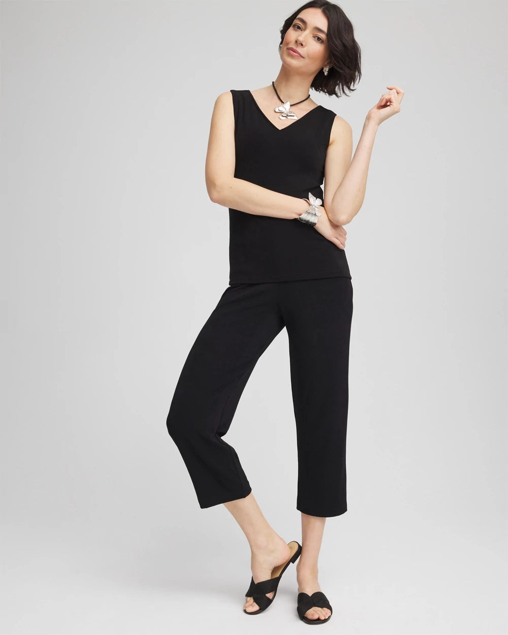 Chico's Travelers™ No Tummy Cropped Pants