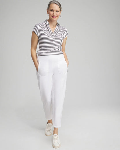 Chico's Zenergy® UPF Ribbed Side Ankle Pants