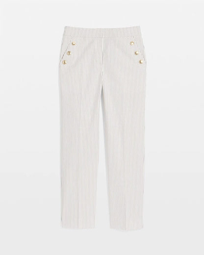 Chico's Emme Striped Sailor Straight Crops