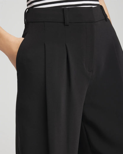 Chico's Crepe Pleated Relaxed Pants