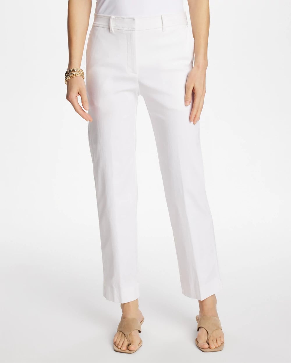 Chico's Emme Fly Front Straight Crop