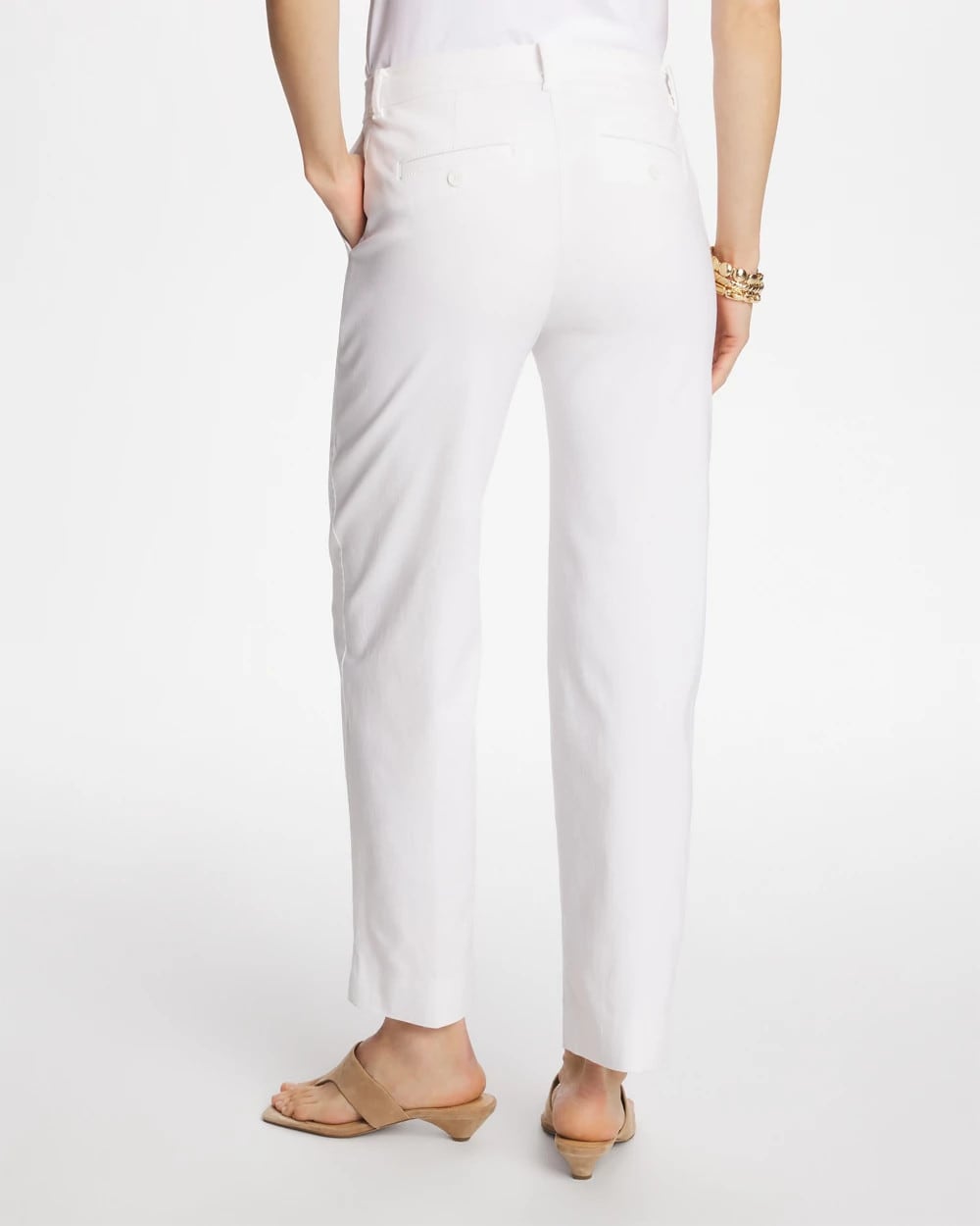 Chico's Emme Fly Front Straight Crop