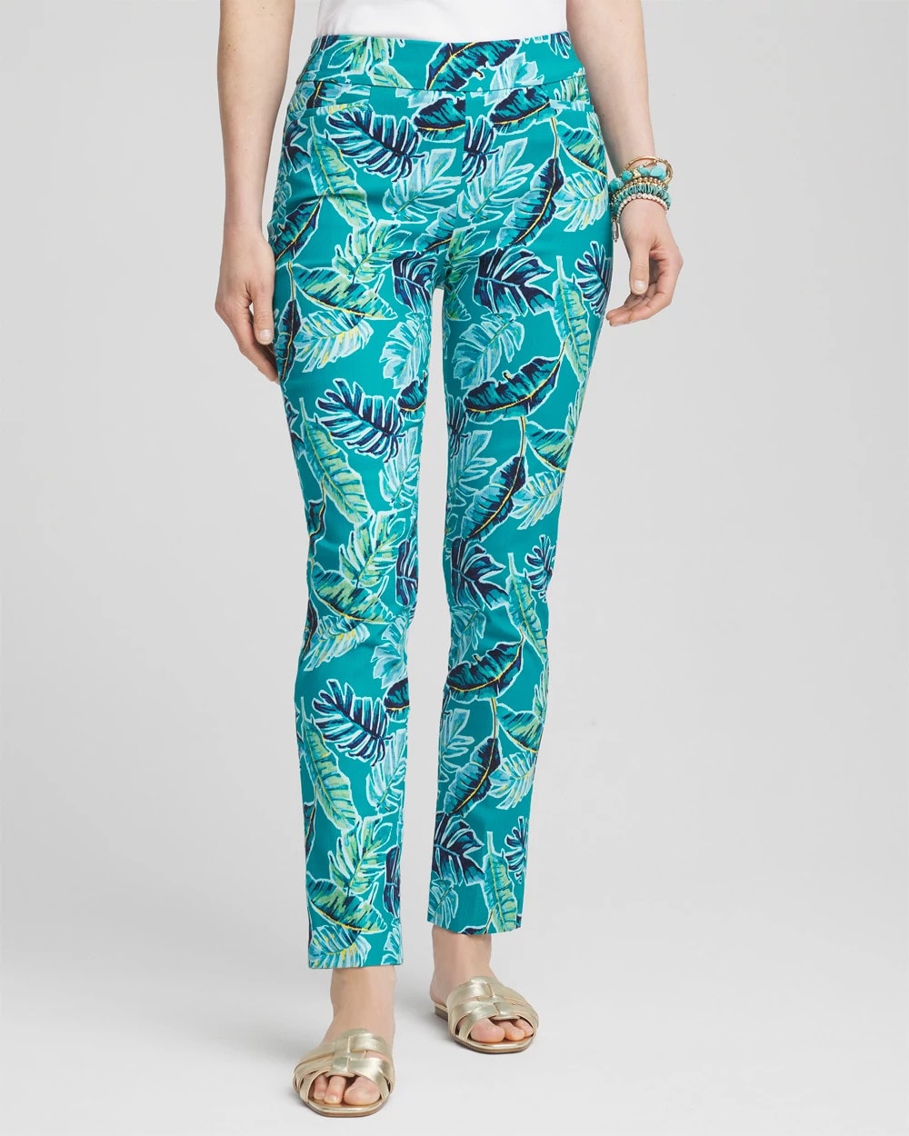 Chico's Brigitte™ Tropical Pull-On Ankle Pants