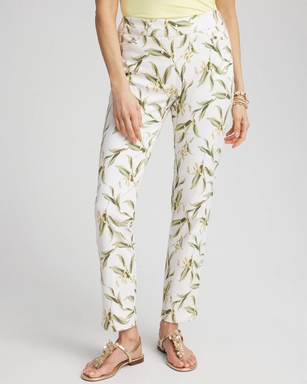 Chico's Brigitte™ Slub Slim Ankle Pants