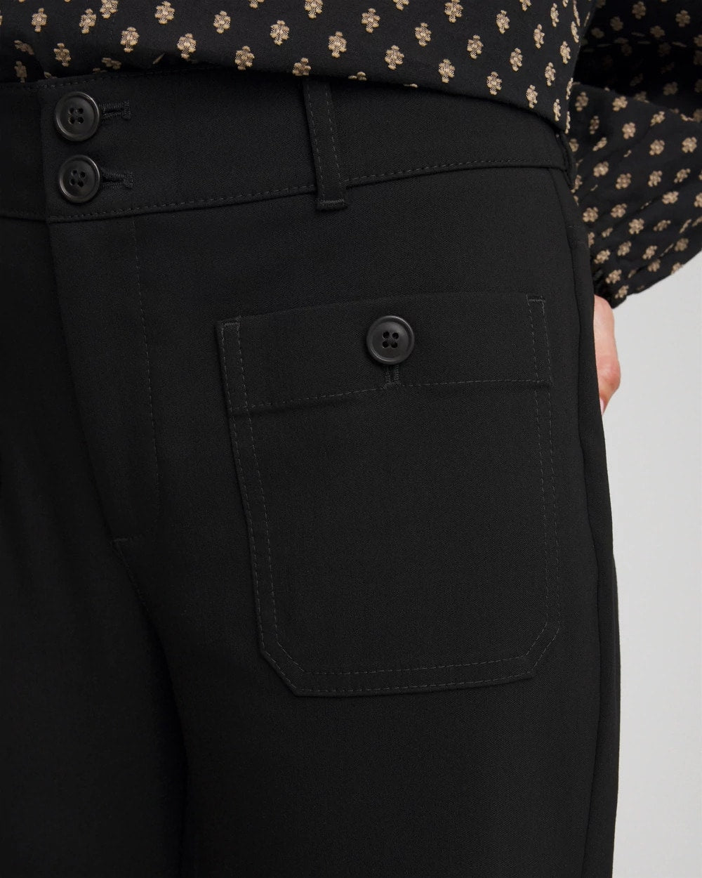 Chico's Emme Four Pocket Straight Cropped Pants