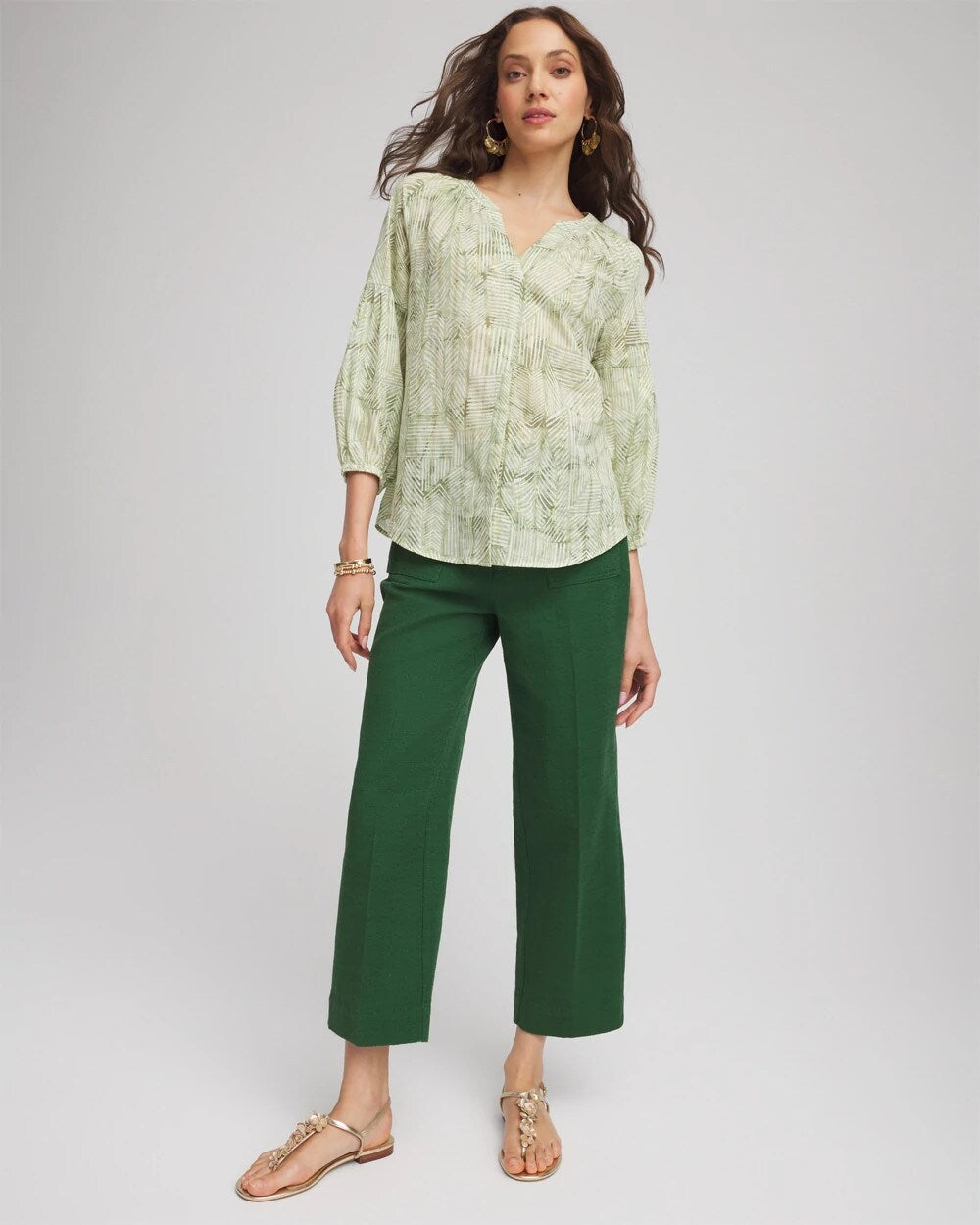 Chico's Cropped Straight-Leg Pants