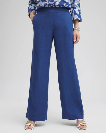 Chico's Linen Trouser Flare Pants