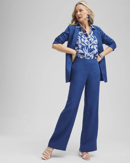 Chico's Linen Trouser Flare Pants