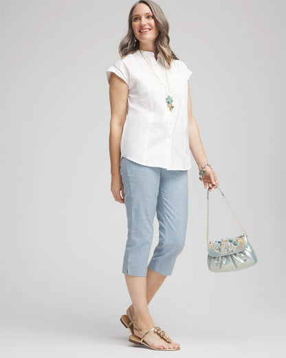 Chico's Brigitte™ Cross Dye Capri Pants
