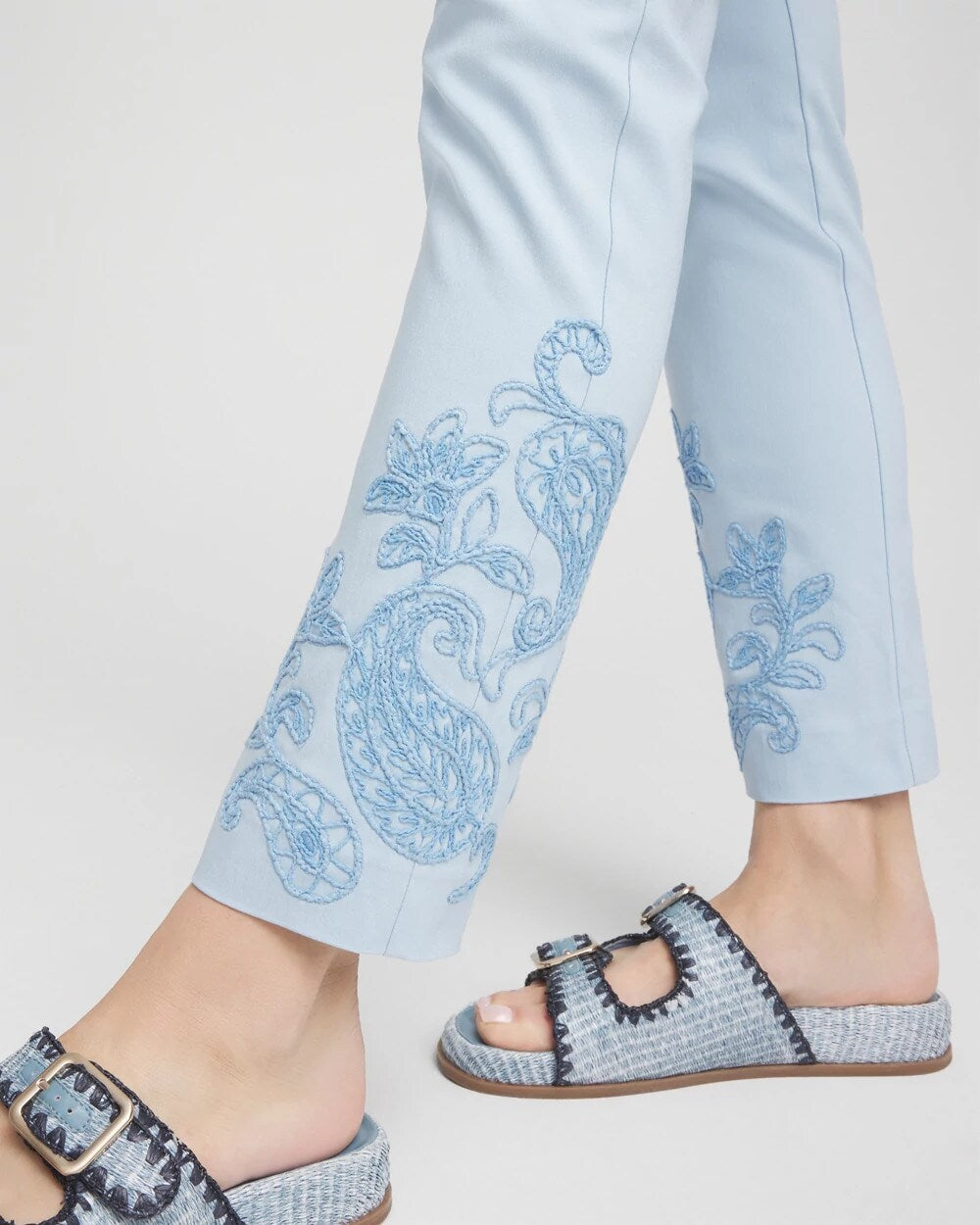 Chico's Brigitte™ Embroidered Ankle Pants
