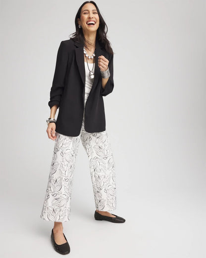 Chico's Brigitte™ Floral Embroidered Wide-Leg Cropped Pants