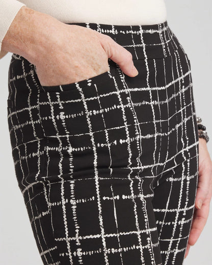Chico's Brigitte Plaid Slim Ankle Pants