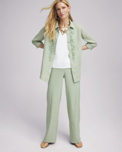 Chico's Linen Stretch Relaxed Pants