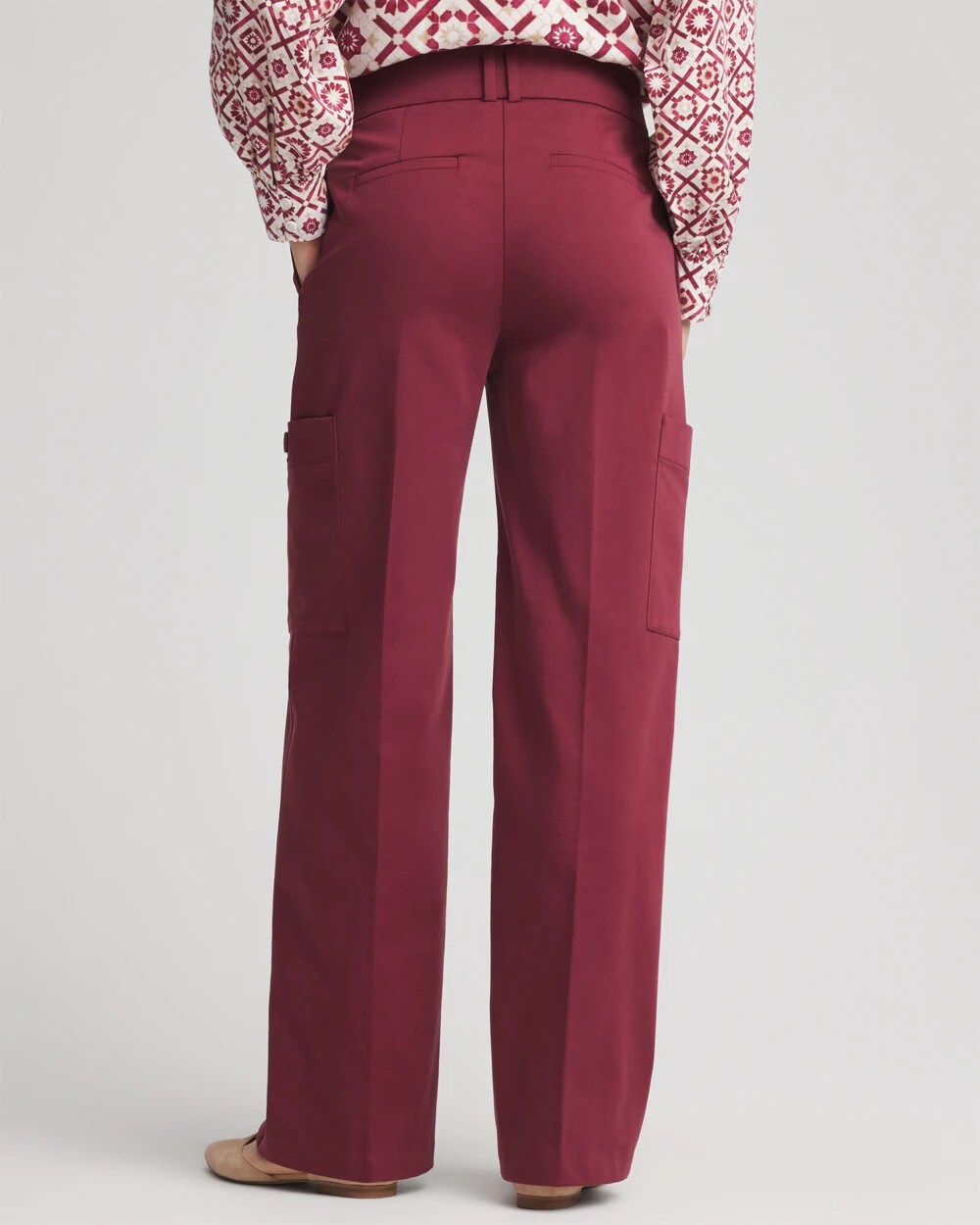 Chico's Sateen Cargo Pants