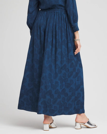 Chico's Jacquard Culotte Wide-Leg Pants