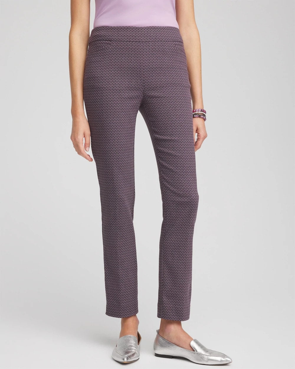 Chico's Brigitte Geo Slim Ankle Pants