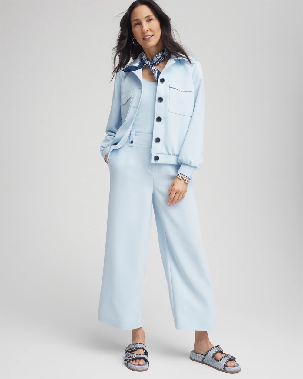 Chico's Crepe Wide-Leg Culotte Pants