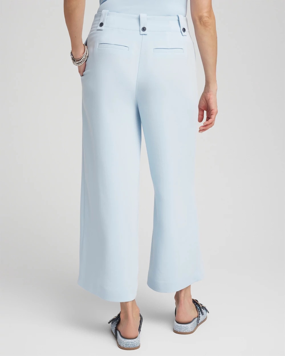 Chico's Crepe Wide-Leg Culotte Pants
