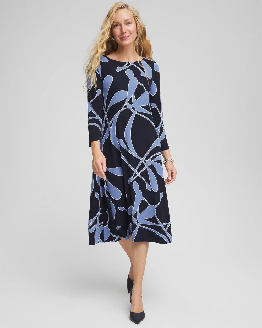 Chico's Travelers™ Abstract Midi Dress