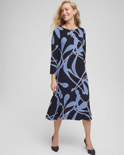 Chico's Travelers™ Abstract Midi Dress