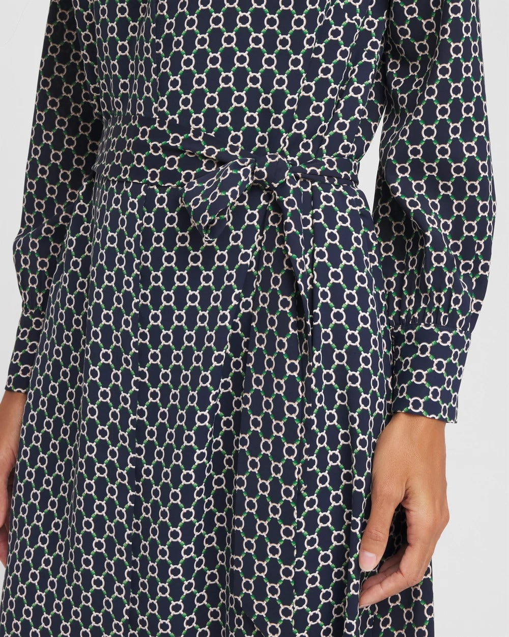 Chico's Chain Print Maxi Shirtdress