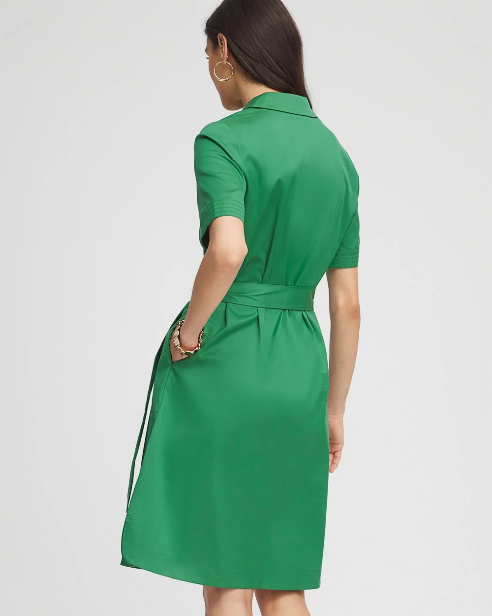 Chico's Shirttail Hem Popover Dress