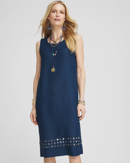 Chico's Travelers™ Sleeveless Crushed Cutout-Hem Dress