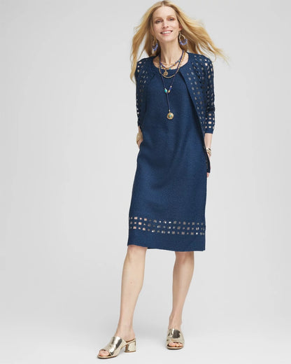 Chico's Travelers™ Sleeveless Crushed Cutout-Hem Dress