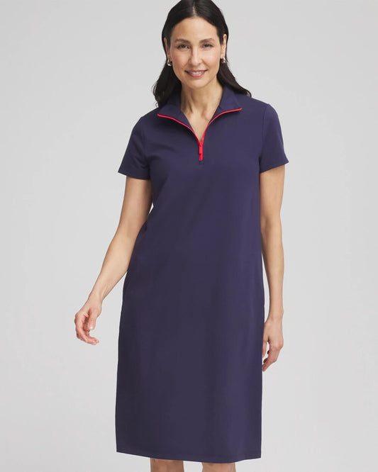 Chico's Zenergy® UPF Knit Half-Zip Dress