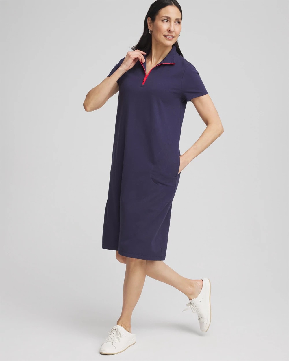 Chico's Zenergy® UPF Knit Half-Zip Dress