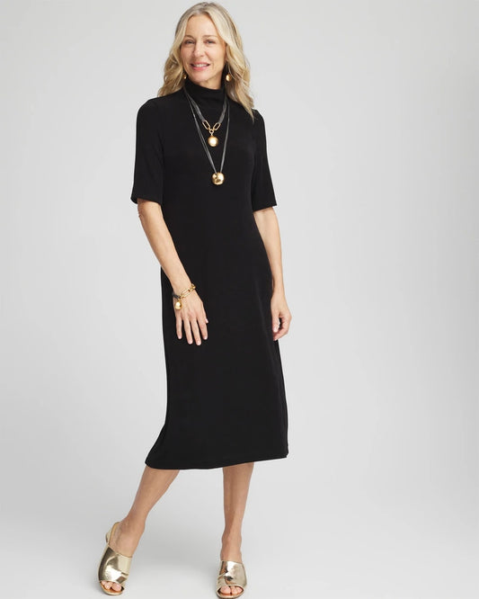 Chico's Travelers™ Mockneck Midi Dress