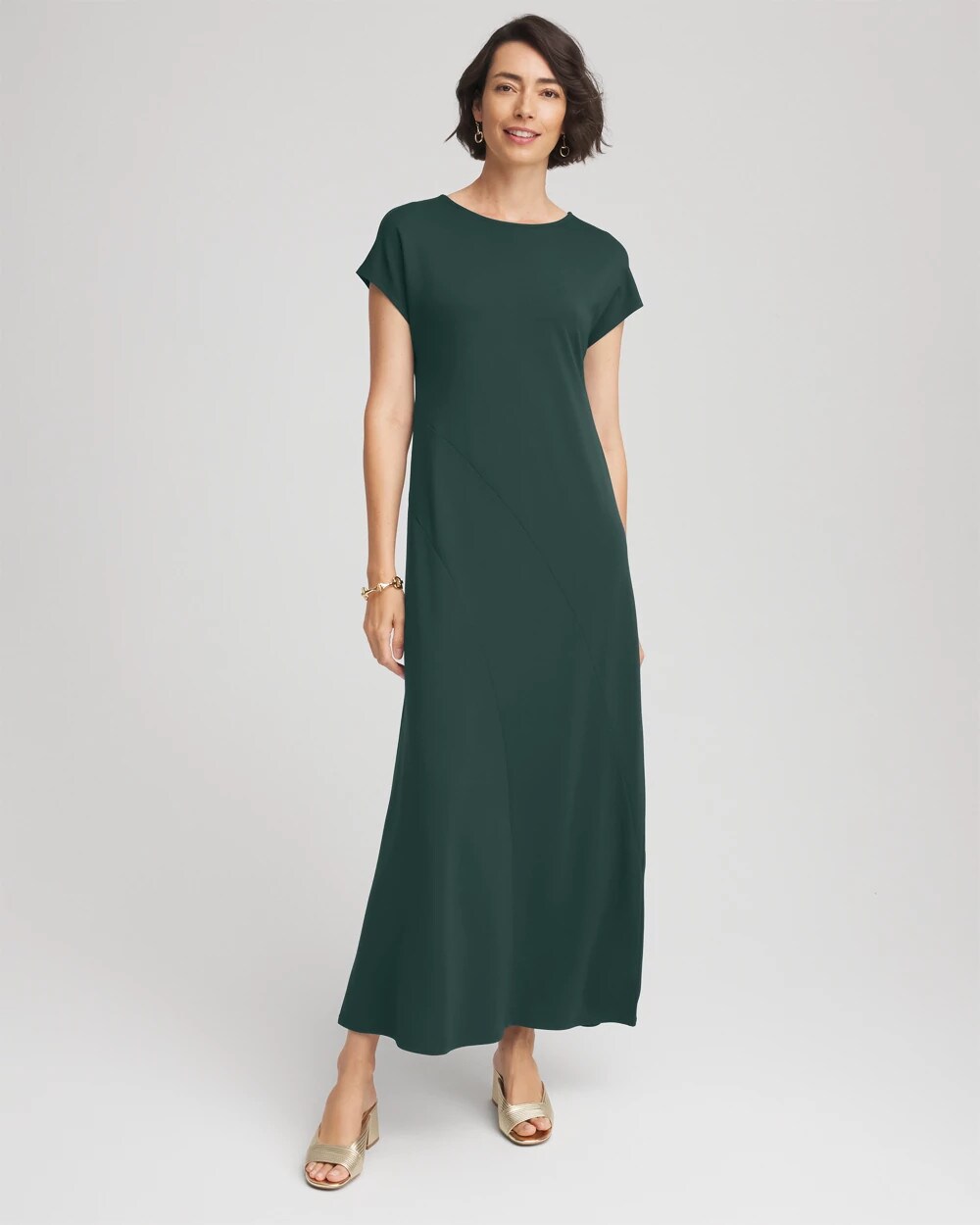 Chico's Dolman-Sleeve Ponte  Maxi Dress