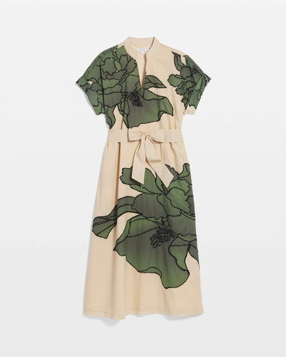 Chico's Printed Cotton-Voile Popover Midi Dress