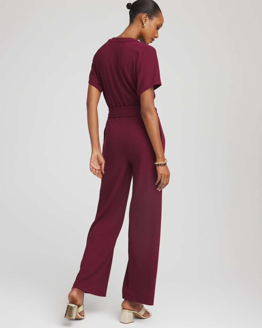 Chico's Belted Dolman-Sleeve Jumpsuit