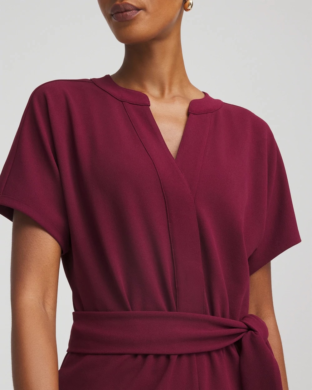 Chico's Belted Dolman-Sleeve Jumpsuit