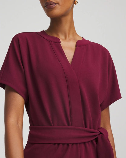 Chico's Belted Dolman-Sleeve Jumpsuit