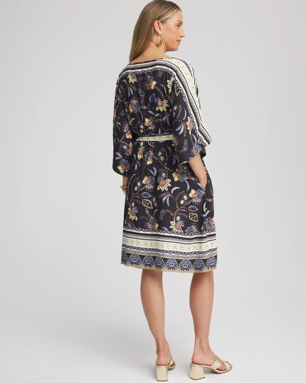Chico's Georgette Boatneck Kaftan Dress