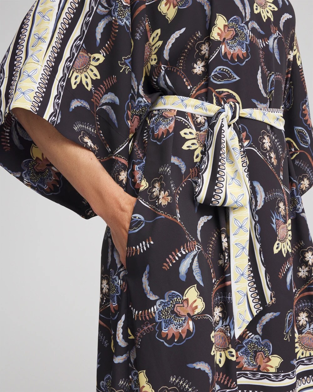 Chico's Georgette Boatneck Kaftan Dress