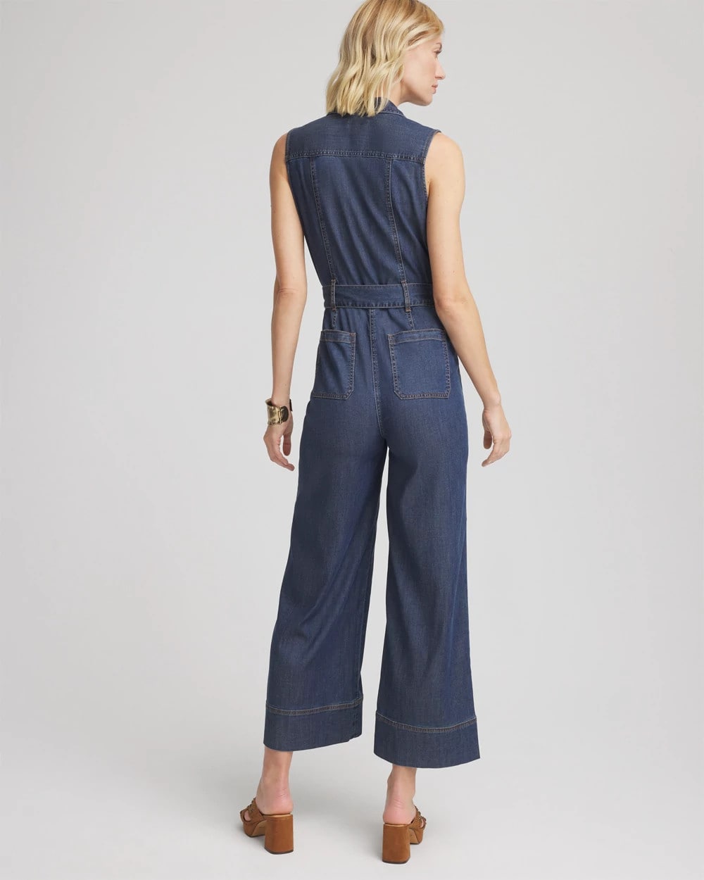 Chico's Denim Wide-Leg Jumpsuit